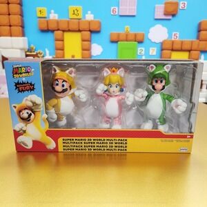 Super Mario 3D Worlds Bowser's Fury Multi Pack 3 Small Action Figures